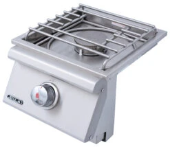 BULL Einbau Seitenbrenner Single / Edelstahl / Slide-In