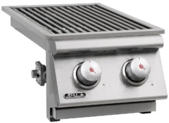 BULL Einbau Seitenbrenner Double / Edelstahl / Slide-In -Broil King Verkäufe BULL Einschub Seitenbrenner Double Side links