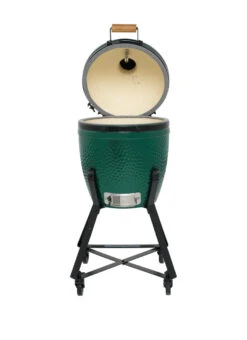 Big Green Egg Small Keramikgrill Starter - Paket 19 Big Green Egg Small Keramikgrill Starter - Paket -Broil King Verkäufe Big Green Egg Small in Nest deckel offen