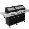 Grillfürst G750E 7-Brenner Doppelkammer - Gasgrill - Eintracht Frankfurt Edition - Edelstahlroste