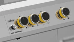 Grillfürst G521G 5-Brenner Edelstahl-Gasgrill Borussia Dortmund Edition Mit Hochtemperaturbrenner, Heckbrenner Und Gusseisen Rosten 16 Grillfürst G521G 5-Brenner Edelstahl-Gasgrill Borussia Dortmund Edition Mit Hochtemperaturbrenner, Heckbrenner Und Gusseisen Rosten -Broil King Verkäufe G521 BVB Drehregler Bedienblende Dortmund Grill Edelstahl