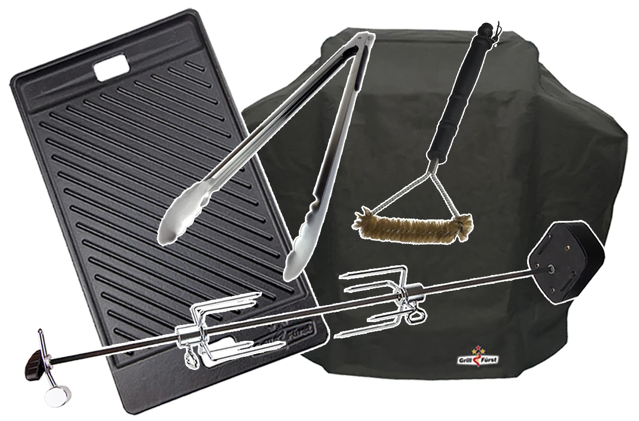 Grillfürst S530G 5-Brenner Gasgrill Mit Seitenkocher Und Gussrosten - Inkl. Gasgrill Einsteigerpaket 1 Grillfürst S530G 5-Brenner Gasgrill Mit Seitenkocher Und Gussrosten - Inkl. Gasgrill Einsteigerpaket
