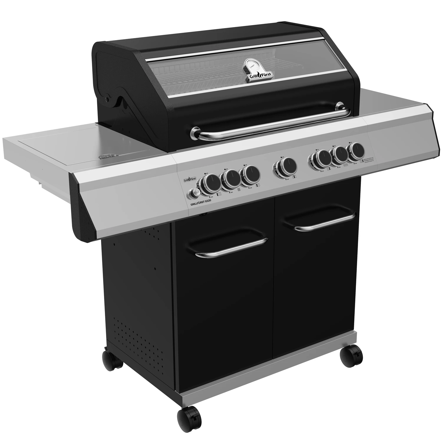 Grillfürst G520E 5-Brenner Gasgrill Mit Hochtemperaturbrenner, Heckbrenner Und Edelstahl Rosten - X-DEAL Inkl. Zubehörpaket 2 Grillfürst G520E 5-Brenner Gasgrill Mit Hochtemperaturbrenner, Heckbrenner Und Edelstahl Rosten - X-DEAL Inkl. Zubehörpaket – Bild 2