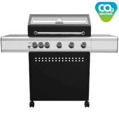 Grillfürst S530G 5-Brenner Gasgrill Mit Seitenkocher Und Gussrosten - Inkl. Gasgrill Einsteigerpaket 15 Grillfürst S530G 5-Brenner Gasgrill Mit Seitenkocher Und Gussrosten - Inkl. Gasgrill Einsteigerpaket -Broil King Verkäufe Grillfuerst Gasgrill S530G CO2 neutral