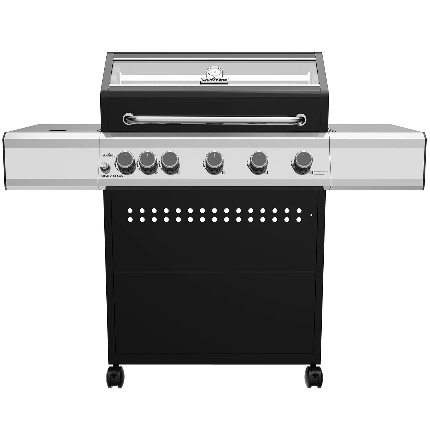 Grillfürst S530G 5-Brenner Gasgrill Mit Seitenkocher Und Gussrosten - Inkl. Gasgrill Einsteigerpaket 3 Grillfürst S530G 5-Brenner Gasgrill Mit Seitenkocher Und Gussrosten - Inkl. Gasgrill Einsteigerpaket – Bild 3