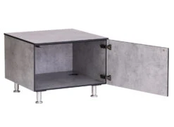 Grillfürst Outdoor Küche Podest Modul OKE66 Beton -Broil King Verkäufe Grillfuerst Outdoor Kueche Podest Modul Tuer offen Beton