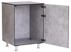 Grillfürst Outdoor Küche Schrank Modul Klein OKS66 Beton 3 Grillfürst Outdoor Küche Schrank Modul Klein OKS66 Beton -Broil King Verkäufe Grillfuerst Outdoor Kueche Schrank Modul klein Tuer offen Beton