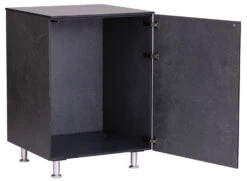 Grillfürst Outdoor Küche Schrank Modul Klein OKS66 Schiefer -Broil King Verkäufe Grillfuerst Outdoor Kueche Schrank Modul klein Tuer offen schiefer