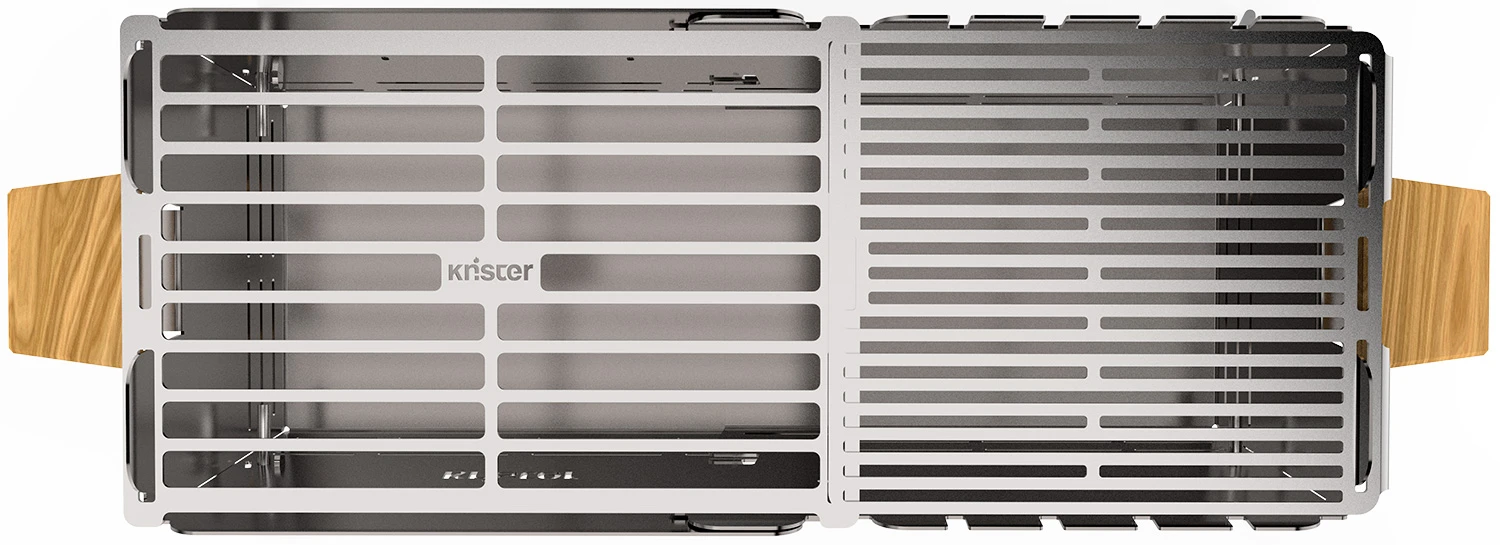 Knister Grill Premium - Ausziehbarer Holzkohle Kompaktgrill 2 Knister Grill Premium - Ausziehbarer Holzkohle Kompaktgrill – Bild 2