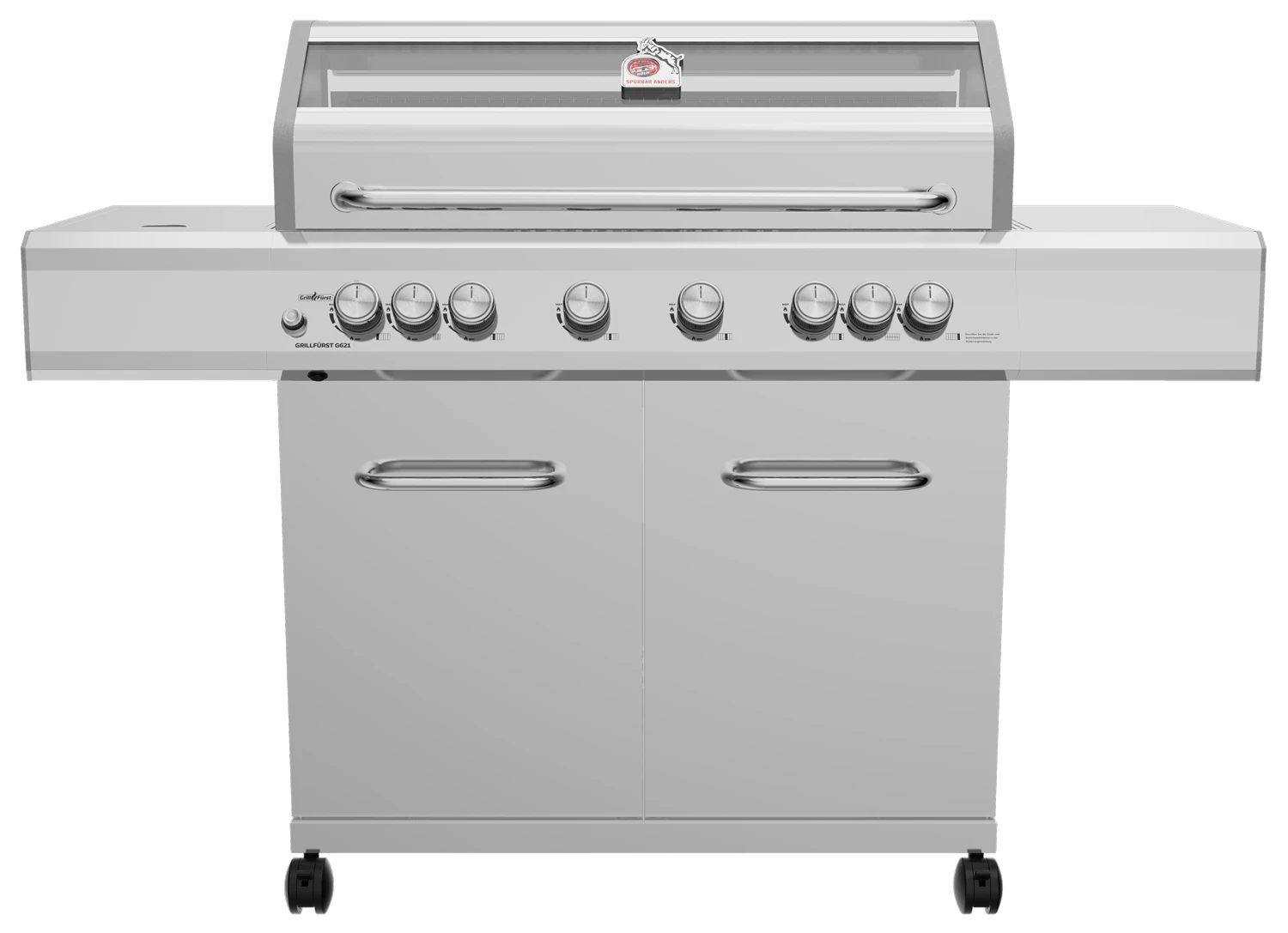 Grillfürst G621G 6-Brenner Edelstahl-Gasgrill - 1. FC Köln Edition - Gusseisenroste 1 Grillfürst G621G 6-Brenner Edelstahl-Gasgrill - 1. FC Köln Edition - Gusseisenroste