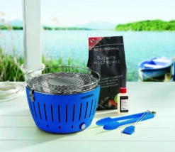 LotusGrill Classic - Holzkohle Tischgrill - Tiefblau Inkl. Tasche -Broil King Verkäufe LotusGrill Classic Balkongrill Tischgrill Tiefblau 340