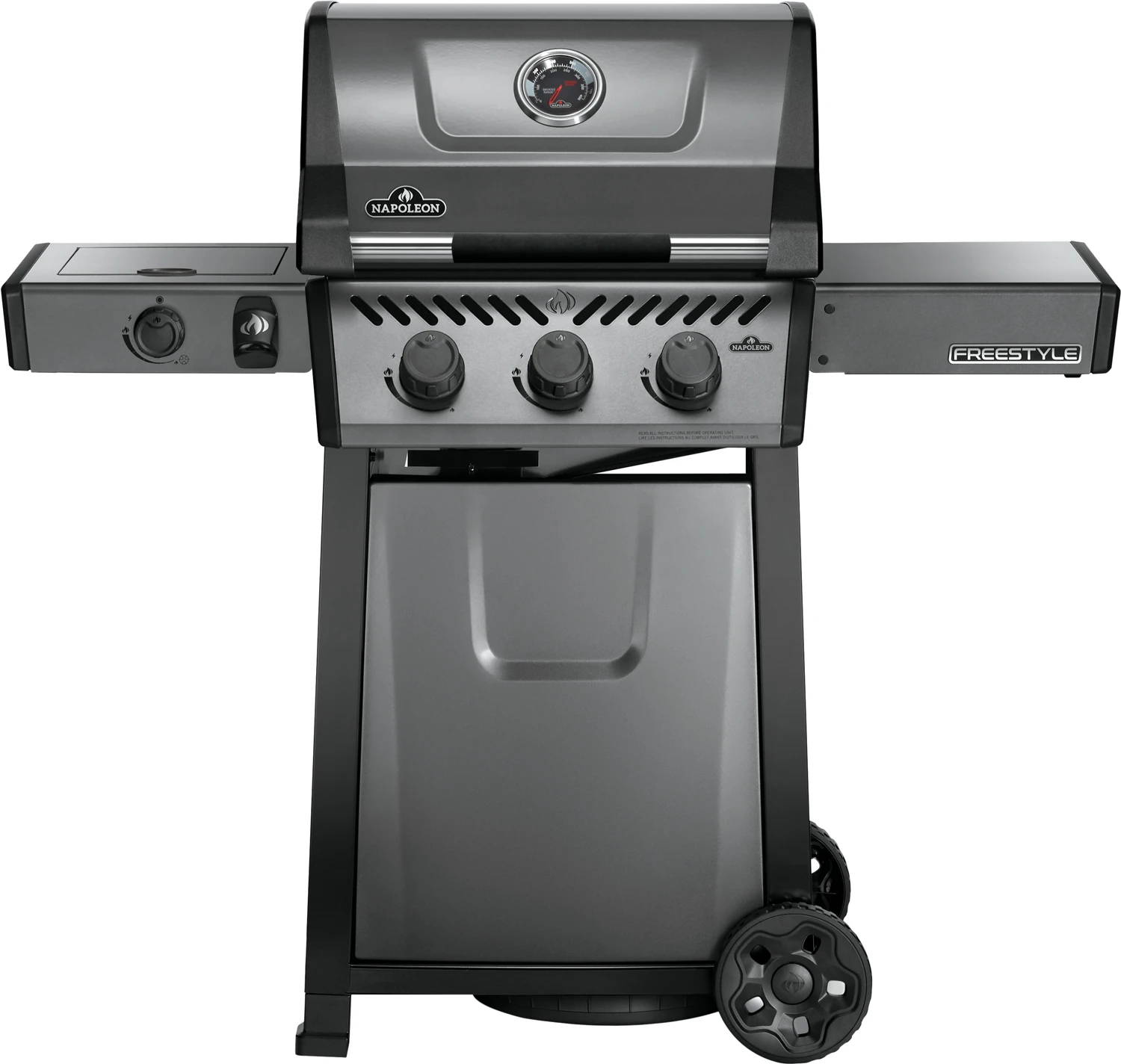 Napoleon Freestyle 365 Gasgrill, Graphit - Mit Seitenbrenner - Modell 2023 - X-DEAL Inkl. Drehspiess 1 Napoleon Freestyle 365 Gasgrill, Graphit - Mit Seitenbrenner - Modell 2023 - X-DEAL Inkl. Drehspiess
