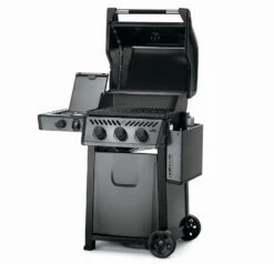 Napoleon Freestyle 365 Gasgrill, Graphit - Mit Seitenbrenner - Modell 2023 -Broil King Verkäufe Napoleon Freestyle 365 SB Seite abgeklappt