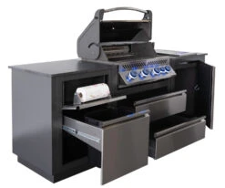 Napoleon Outdoor Küche Oasis Compact 105 Mit Prestige 500 Einbaugrill Und Einbau Sizzle Zone - Inkl. Arbeitsplatte Aus Feinsteinzeug -Broil King Verkäufe Napoleon Oasis Compact P500 Kuechenrollenhalter Muelleimerschrank 3 1678963773