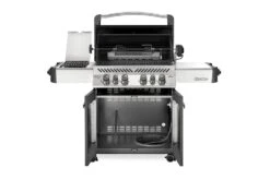 Napoleon Prestige 500 Gasgrill, Charcoal Grau - Mit Safety Glow - X-DEAL Inkl. Grillthermometer, Schneidebrett Und Windschild Für SIZZLE ZONE -Broil King Verkäufe Napoleon Prestige 500 Gasgrill grey open