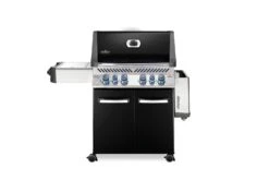 Napoleon Prestige 500 Gasgrill, Schwarz - Mit Safety Glow - X-DEAL Inkl. Grillthermometer, Schneidebrett Und Windschild Für SIZZLE ZONE -Broil King Verkäufe Napoleon Prestige 500 Gasgrill schwarz Seitenablage klappbar
