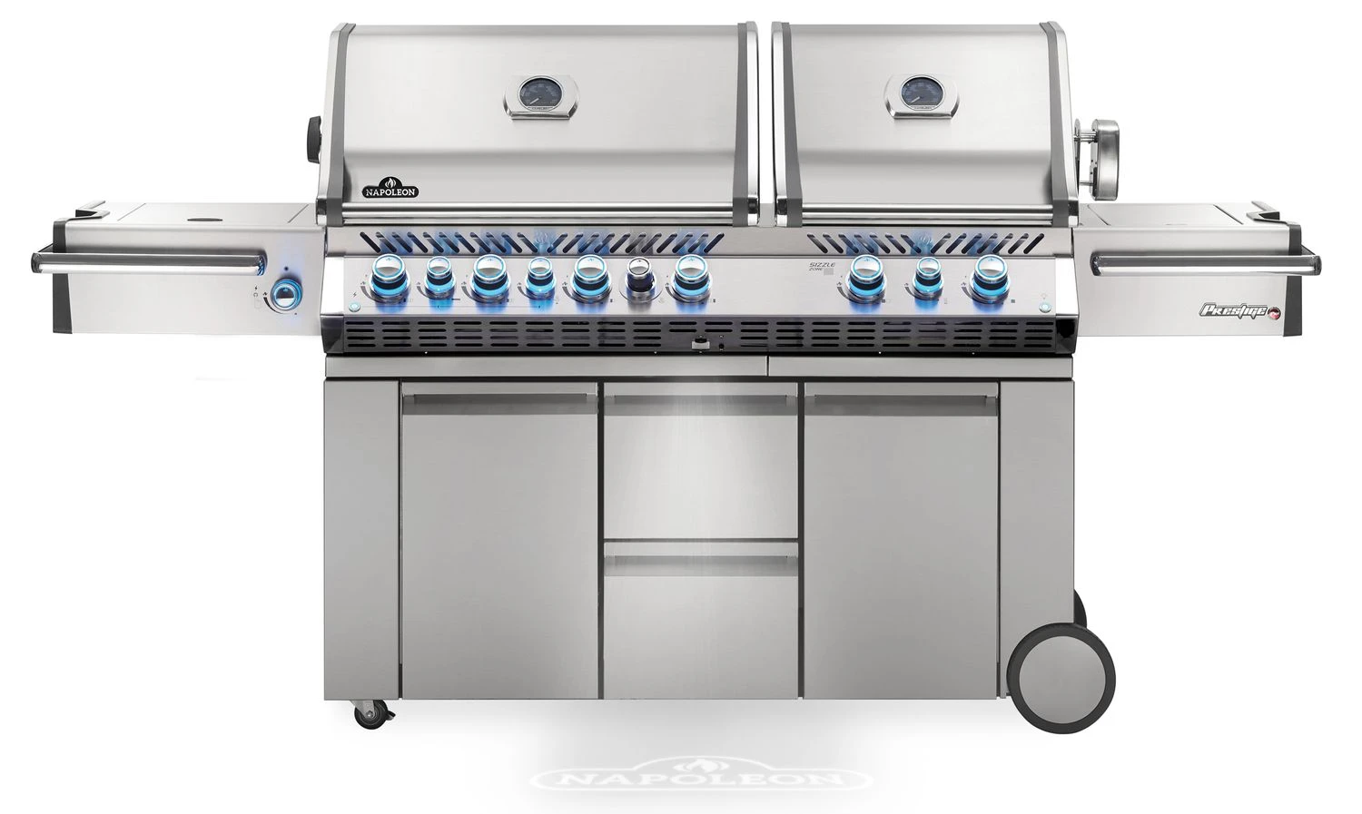 Napoleon Prestige Pro 825-3 Edelstahl Gasgrill Inkl. Drehspieß Und Bodenbeleuchtung + Gratis Napoleon Holzkohlegrill Kugelgrill Ø 57cm 2 Napoleon Prestige Pro 825-3 Edelstahl Gasgrill Inkl. Drehspieß Und Bodenbeleuchtung + Gratis Napoleon Holzkohlegrill Kugelgrill Ø 57cm – Bild 2