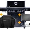 Napoleon Rogue SE 525 Gasgrill - All-black - Mit Sizzle Zone Und Heckbrenner - Grillfürst Edition - X-DEAL Inkl. Abdeckhaube, Gussplatte Und Drehspieß-Set - Modell 2022 -Broil King Verkäufe Napoleon Rogue 525 Sondermodell X Deal