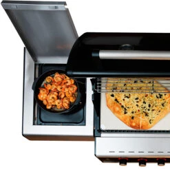 Outdoorchef Dualchef 325 G Gasgrill Mit Seitenkocher + BLAZING ZONE Infrarotbrenner + DGS Gusseisen Grillrost 2 Stk. + DGS Gemüse Grillrost 2 Stk. -Broil King Verkäufe Outdoorchef Dualchef Seitenkocher 1