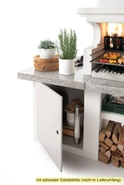 Palazzetti Grillkamin Glasgow 3 Inkl. Montagematerial -Broil King Verkäufe Palazzetti Grillkamin Glasgow mit Tuer