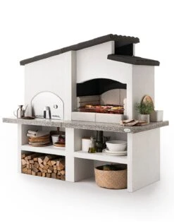 Palazzetti Grillkamin New Zealand 2 Mit Pizzaofen Inkl. Montagematerial -Broil King Verkäufe Palazzetti Grillkamin New Zealand 2