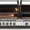 Napoleon Prestige Pro 825-3 Edelstahl Einbaugrill Gas - Inkl. Drehspieß - Modell 2023 -Broil King Verkäufe PrestigePro BIPRO825 RBI 3 GrillHead Str NoRotis LidOpn IntLtsOn