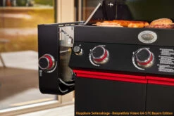 Rösle Videro G3-S VARIO+ Schwarz Gasgrill - FC Bayern Edition -Broil King Verkäufe Roesle FC Bayern Grill Videro G3 S klappbare Seitenablage