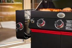 Rösle Videro G4-S VARIO+ Schwarz Gasgrill - FC Bayern Edition -Broil King Verkäufe Roesle FC Bayern Grill Videro klappbare Seitenablage 1
