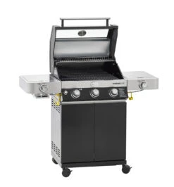 Rösle Gasgrill Videro G3-S VARIO+ Schwarz - Modell 2023 - X-DEAL Inkl. Abdeckhaube, Grillplatte Und Drehspieß -Broil King Verkäufe Roesle Gasgrill Videro G3 S Vario 25520 Deckel 1