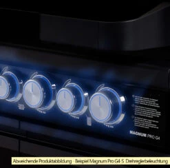 Rösle Gasgrill Magnum PRO G3 - X-DEAL Inkl. Abdeckhaube Und Gusseisen Grillplatte - Modell 2023 -Broil King Verkäufe Roesle Magnum Pro Drehregler beleuchtet Beispiel G4 S 1