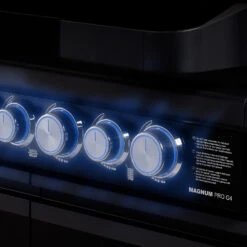 Rösle Gasgrill Magnum PRO G4-S - X-DEAL Inkl. Abdeckhaube, Gusseisen Grillplatte Und Drehspieß - Modell 2023 -Broil King Verkäufe Roesle Magnum Pro G4 S Drehregler beleuchtet 2