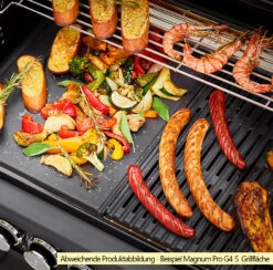 Rösle Gasgrill Magnum PRO G3 - X-DEAL Inkl. Abdeckhaube, Gusseisen Grillplatte Und Drehspieß - Modell 2023 -Broil King Verkäufe Roesle Magnum Pro Grillflaeche Beispiel G4 S