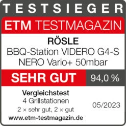 Rösle Gasgrill Videro G4-S Vario+ Nero Schwarz - Modell 2023 - X-DEAL Inkl. Abdeckhaube -Broil King Verkäufe Roesle Videro G4 S Nero Vario Testsieger Grillstationen 3