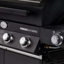 Rösle Gasgrill Videro G4-S Vario+ Nero Schwarz - Modell 2023 - X-DEAL Inkl. Abdeckhaube Und Grillplatte -Broil King Verkäufe Roesle Videro G4 S Vario NERO matt schwarz Drehregler 2
