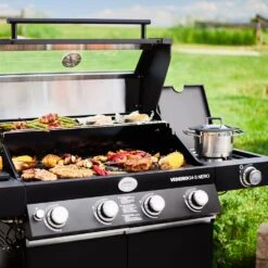 Rösle Gasgrill Videro G4-S Vario+ Nero Schwarz - Modell 2023 - X-DEAL Inkl. Abdeckhaube -Broil King Verkäufe Roesle Videro G4 S Vario NERO matt schwarz Grillflaeche 3