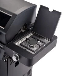 Rösle Gasgrill Videro G4-S Vario+ Nero Schwarz - Modell 2023 - X-DEAL Inkl. Abdeckhaube, Grillplatte Und Drehspieß -Broil King Verkäufe Roesle Videro G4 S Vario NERO matt schwarz Seitenkocher 1