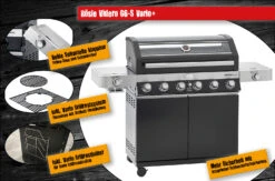 Rösle Gasgrill Videro G6-S VARIO+ Schwarz - Modell 2023 - X-DEAL Inkl. Abdeckhaube, Grillplatte Und Drehspieß 23 Rösle Gasgrill Videro G6-S VARIO+ Schwarz - Modell 2023 - X-DEAL Inkl. Abdeckhaube, Grillplatte Und Drehspieß -Broil King Verkäufe Roesle Videro G6 S Vario Highlights