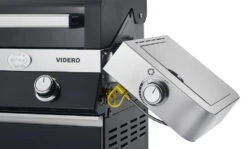 Rösle Gasgrill Videro G4-S VARIO+ Schwarz - Modell 2023 - X-DEAL Inkl. Abdeckhaube Und Grillplatte -Broil King Verkäufe Roesle Videro schwarz klappbare Seitenteile Seitenkocher 2