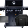 Napoleon Rogue SE 525 Gasgrill - All-black - Mit Sizzle Zone Und Heckbrenner - Grillfürst Edition Inkl. Abdeckhaube Im Karton + Gussplatte - Modell 2022 -Broil King Verkäufe Rogue All Black SE Grillfuerst Haube Platte 1