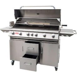 BULL Diablo - Gasgrill Mit Infrarot Backburner Und Rotisserie -Broil King Verkäufe bull diablo gasgrill seitlich deckel 62648CE